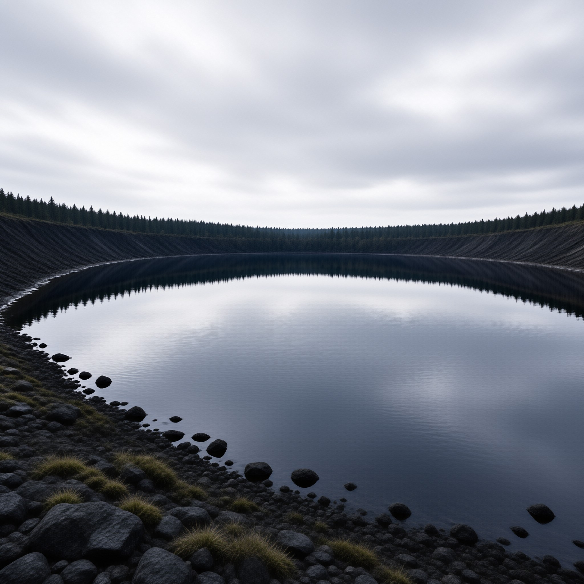 Calm Forest Pond