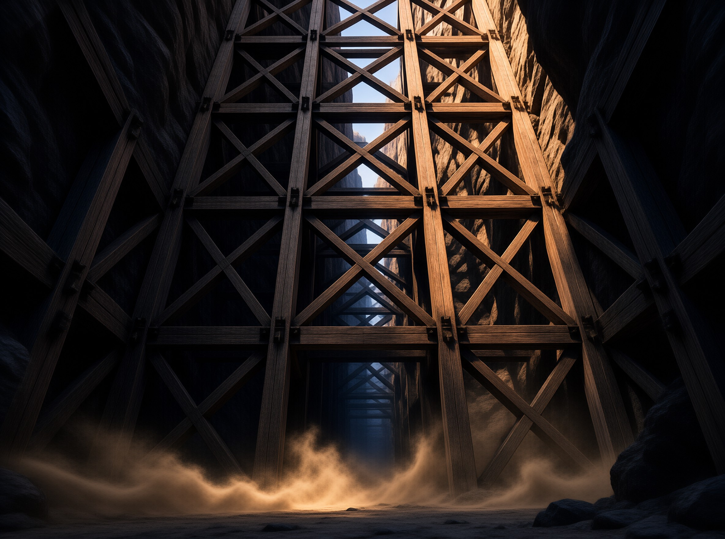 Canyon Wooden Scaffolding
