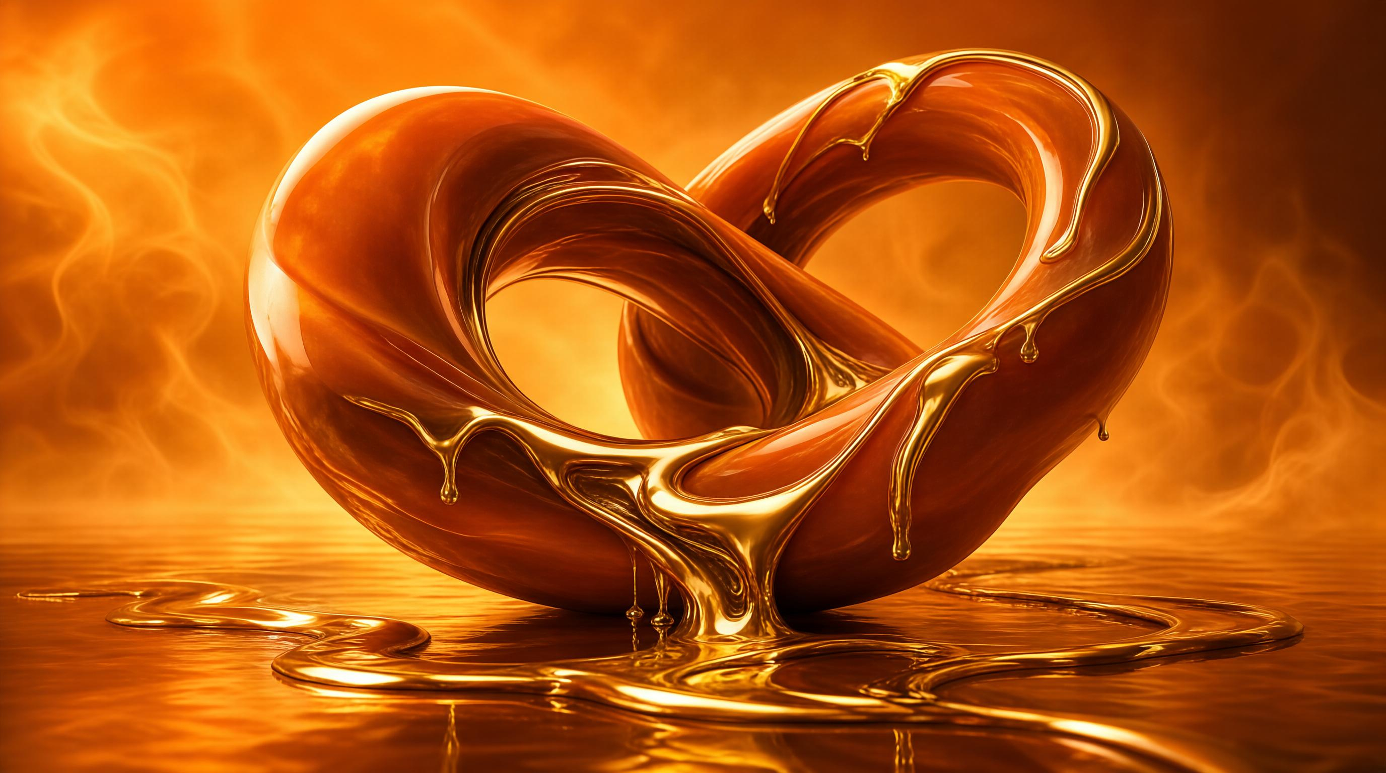 Liquid Gold Infinity Loop