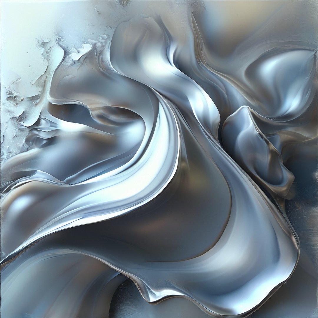 Liquid Silver Swirls