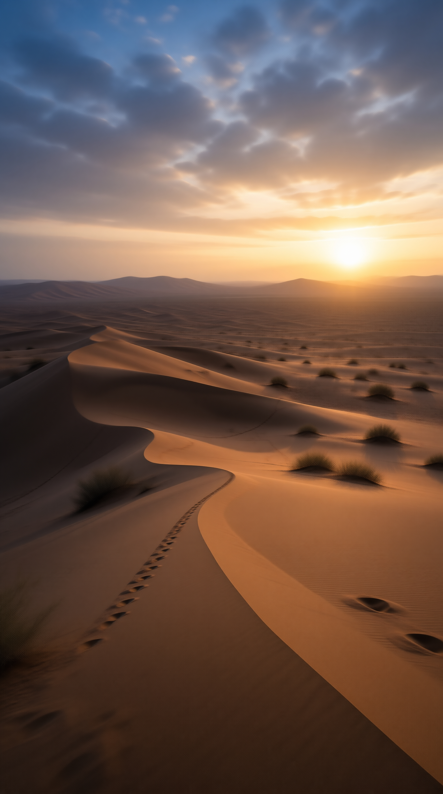 Desert Sunset Landscape