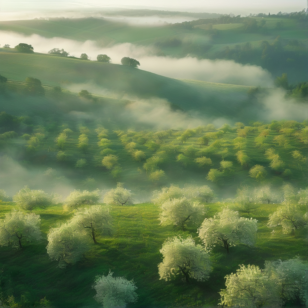Misty Green Hills
