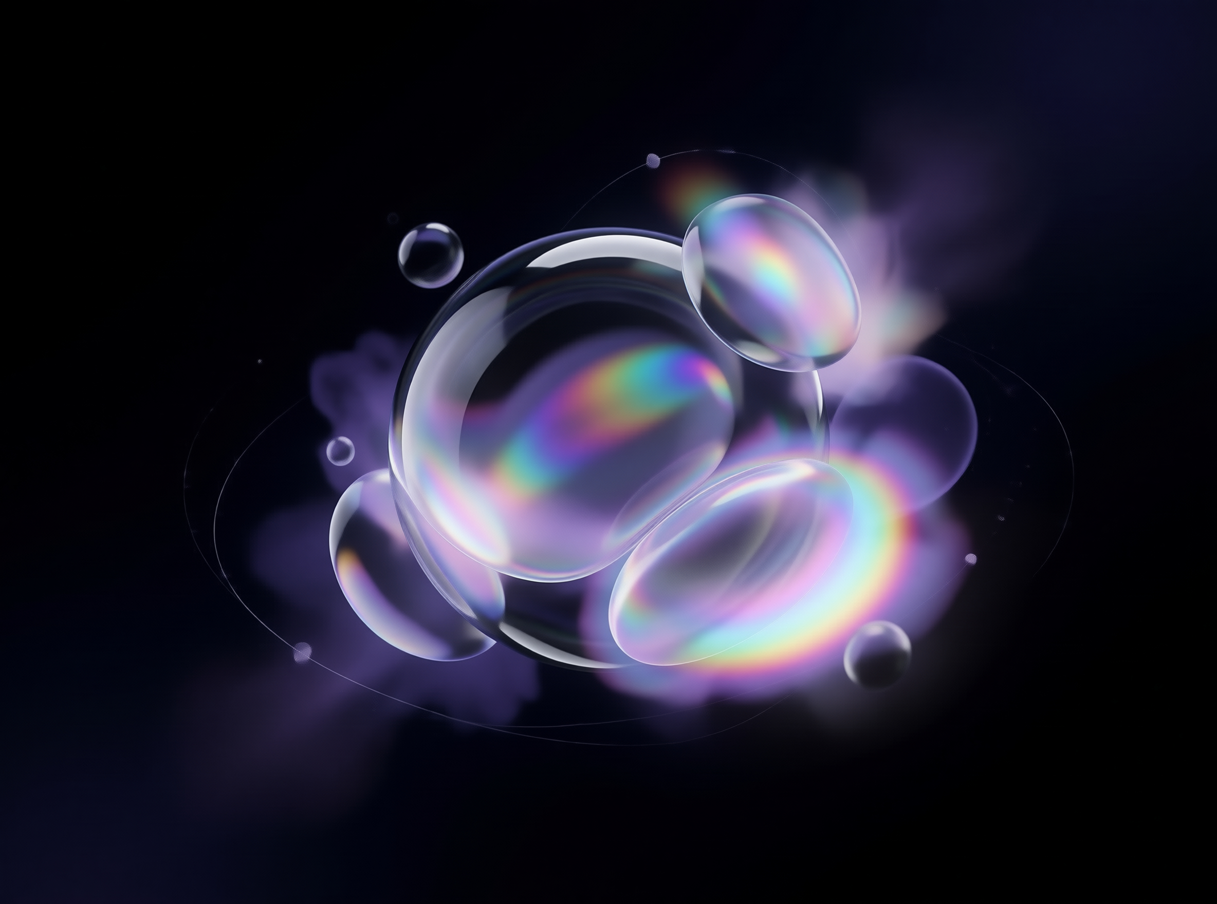 Iridescent Cosmic Bubbles