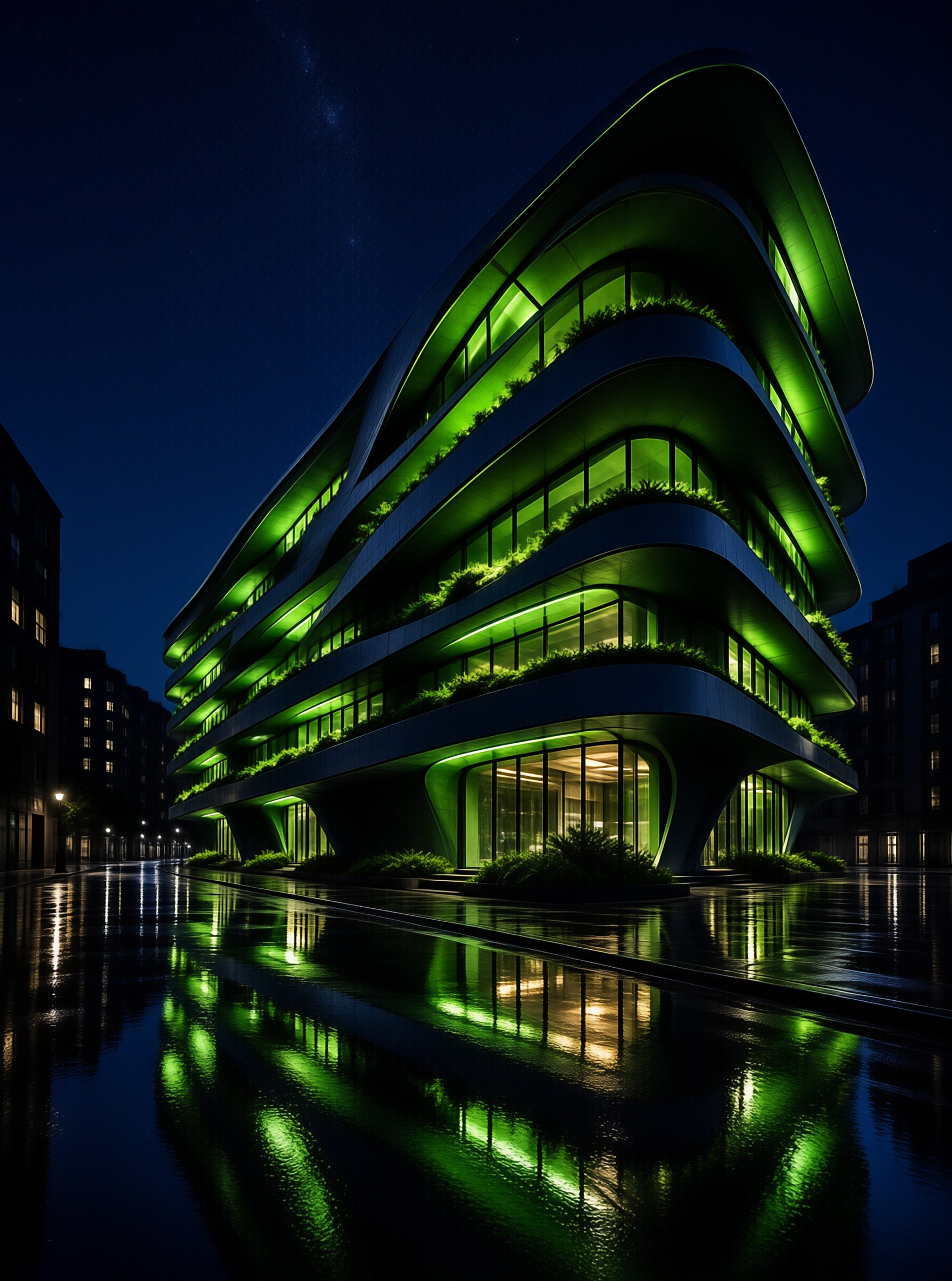 Futuristic Green Building