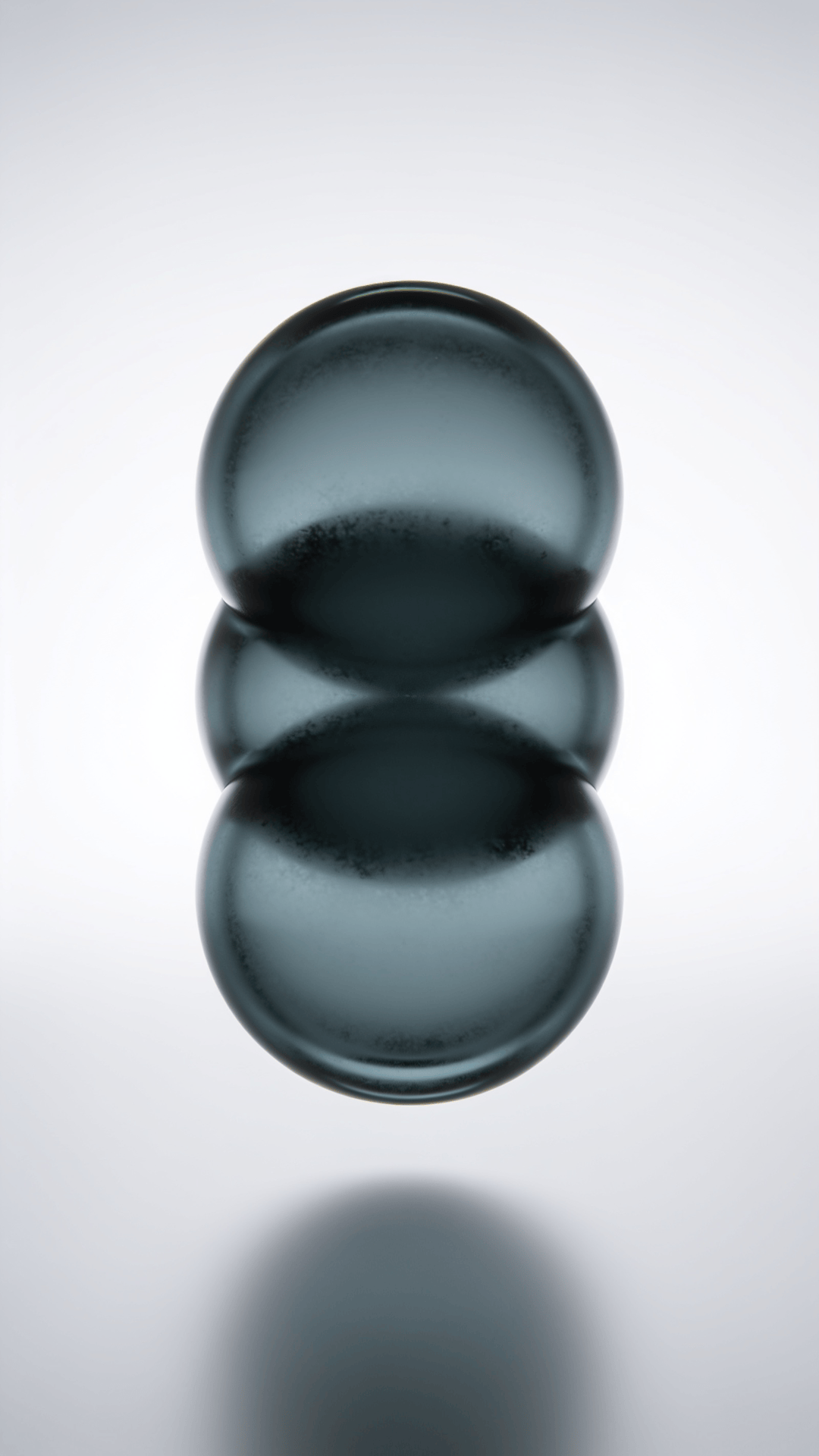 Dark, Frosted Glass Floating Orb