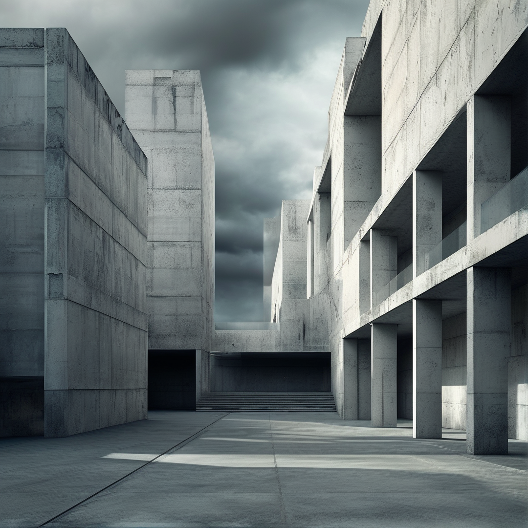 Brutalist Concrete Structures
