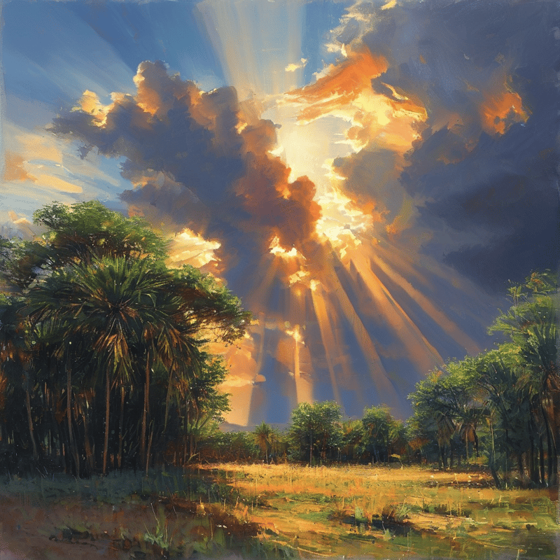 Sunlight Through Clouds