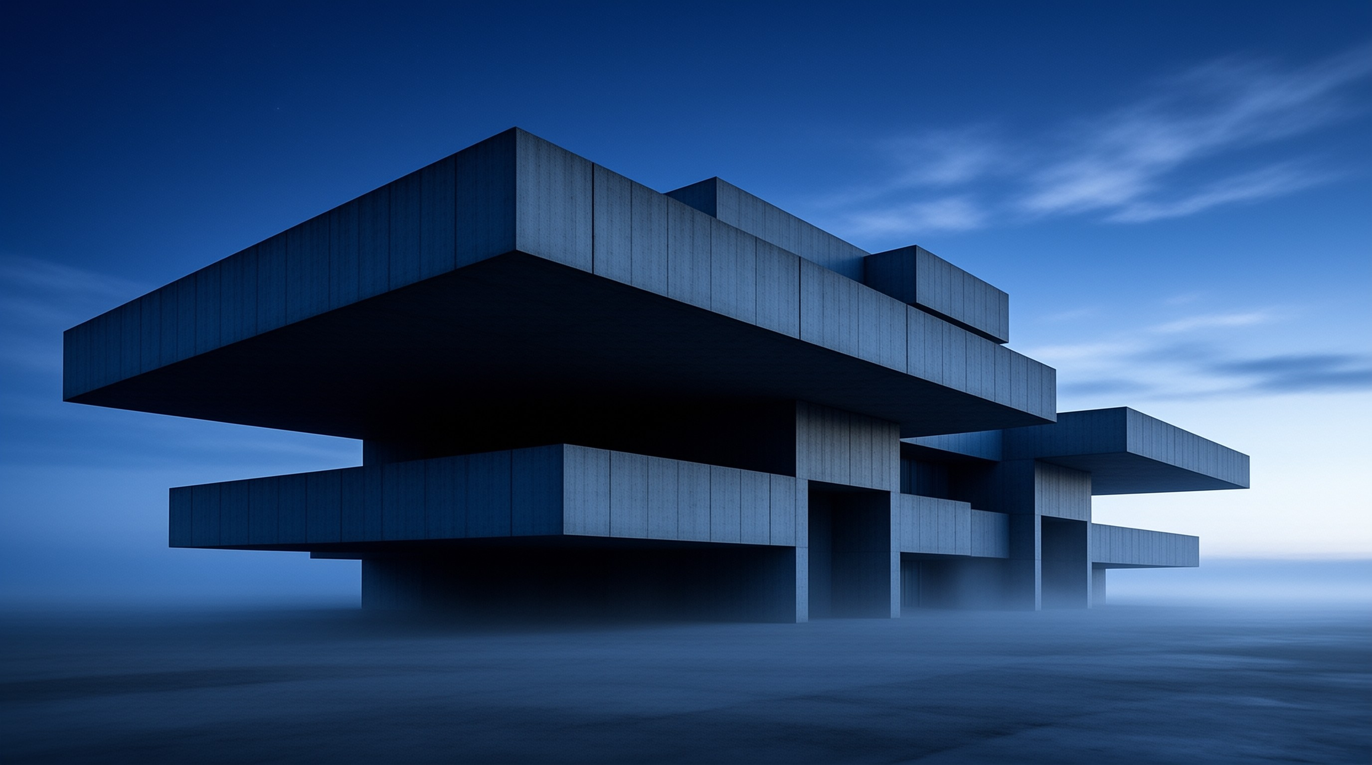Modern Brutalist Structure