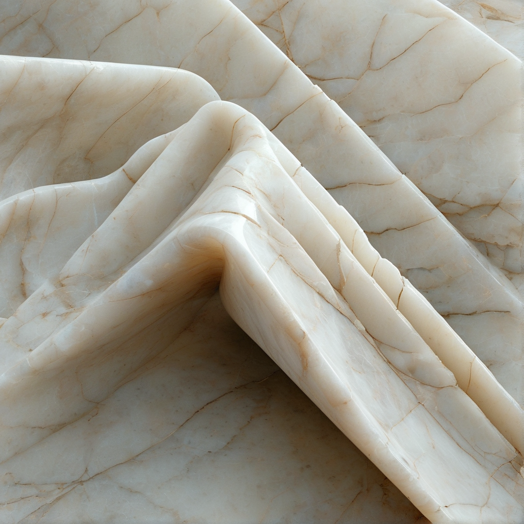 Folded White Marble Texture