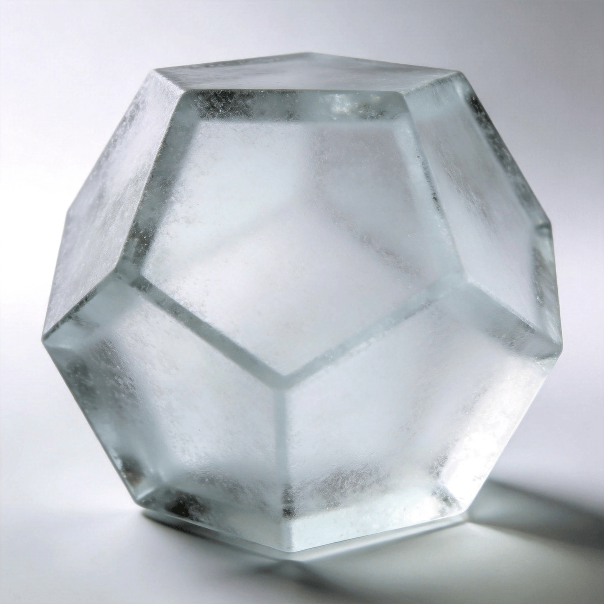 Frosted Glass Dodecahedron