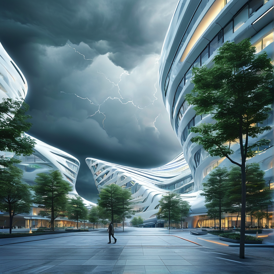 Futuristic Curvilinear Architecture