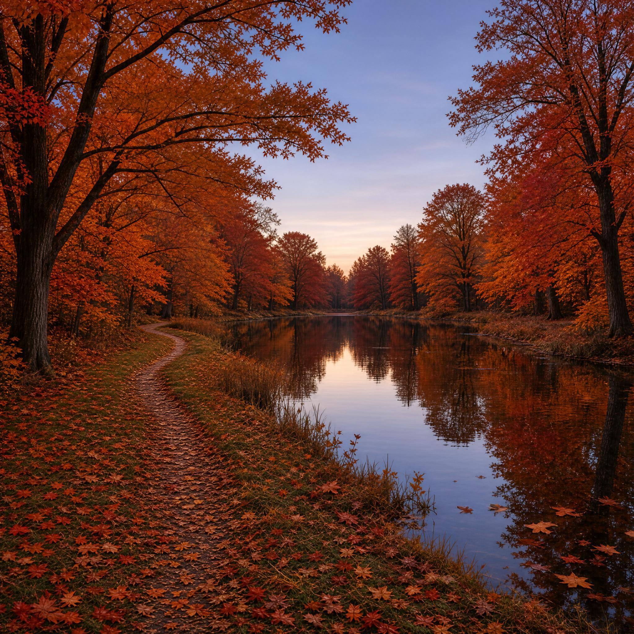 Autumn River Reflections