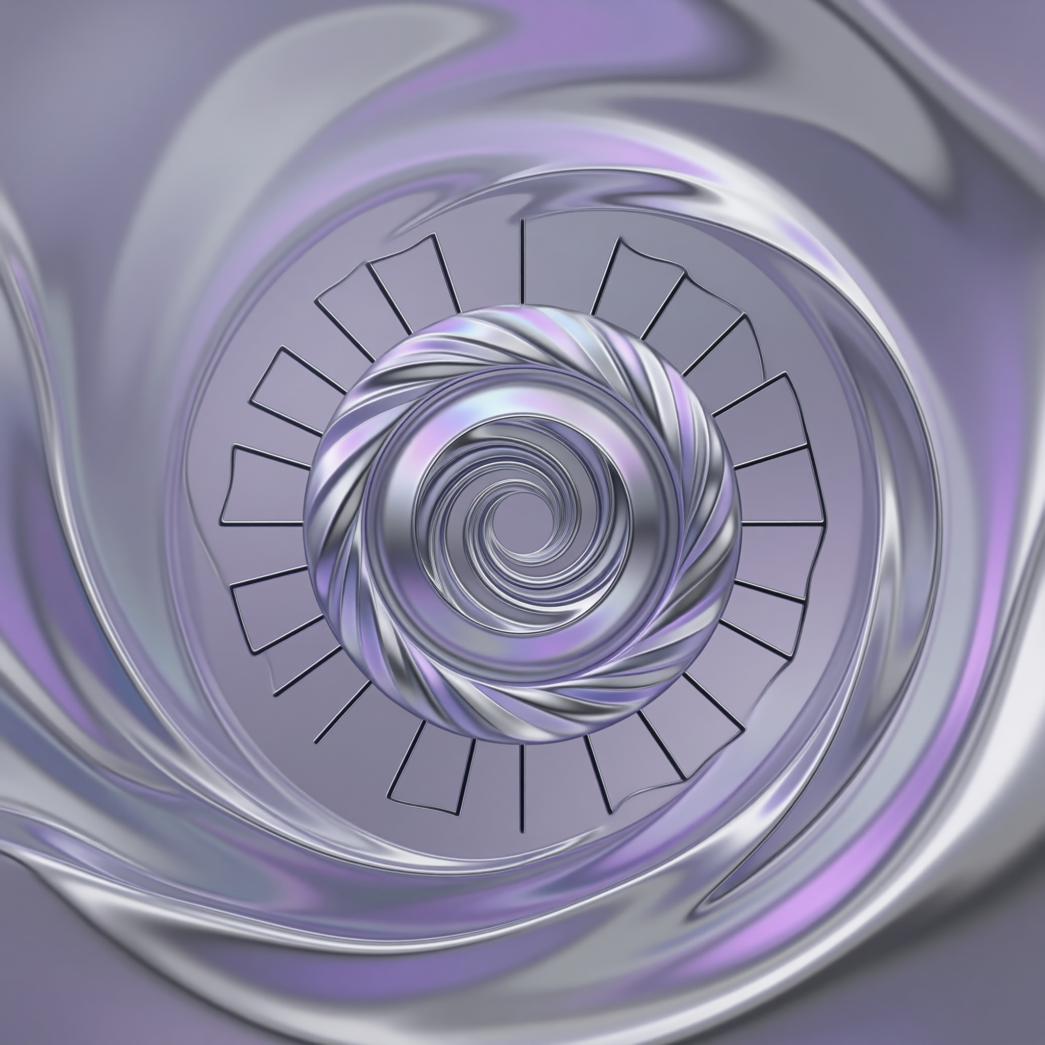 Abstract Metallic Aperture