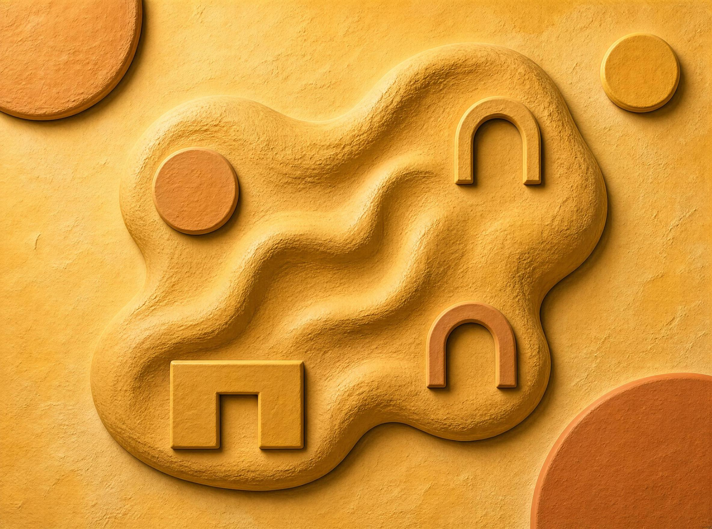 Abstract Golden 3D Texture