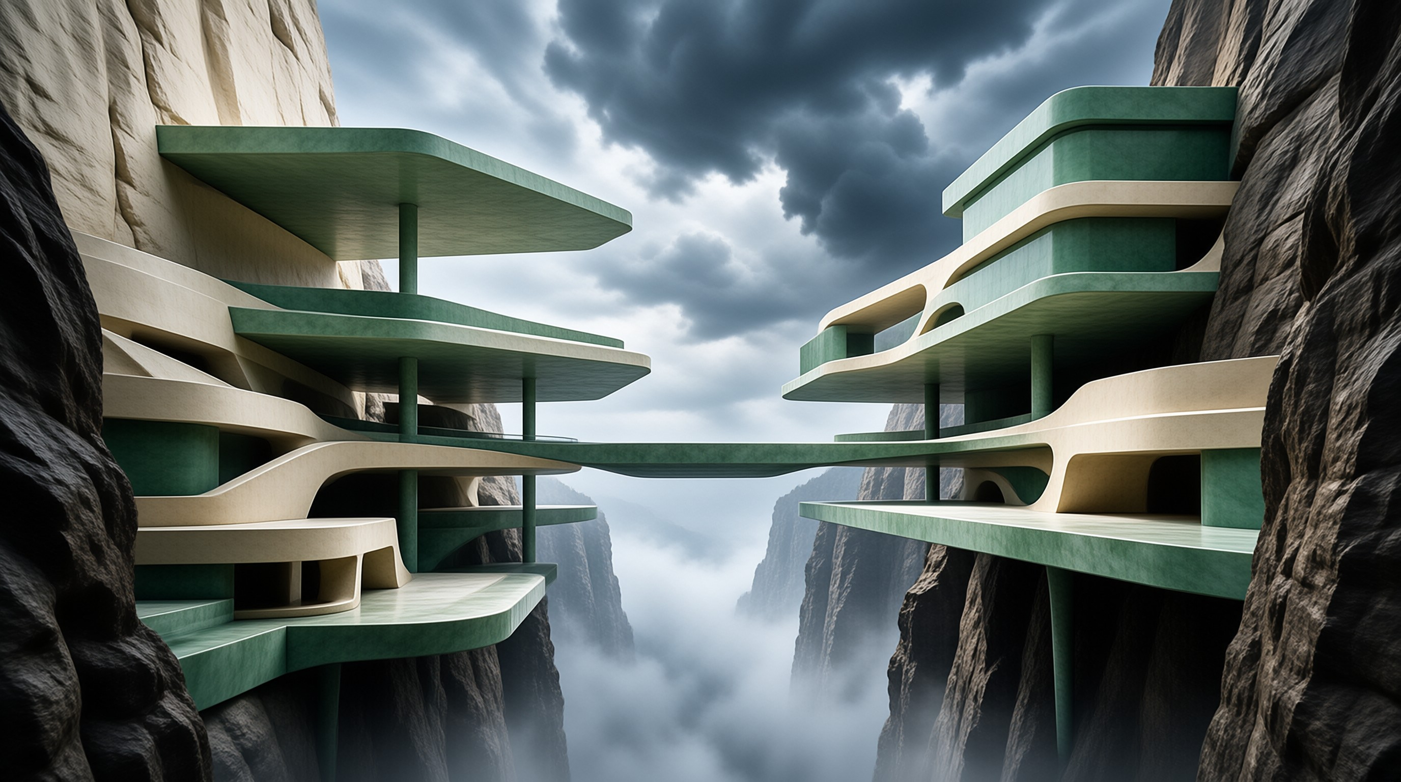 Futuristic Cliffside Design