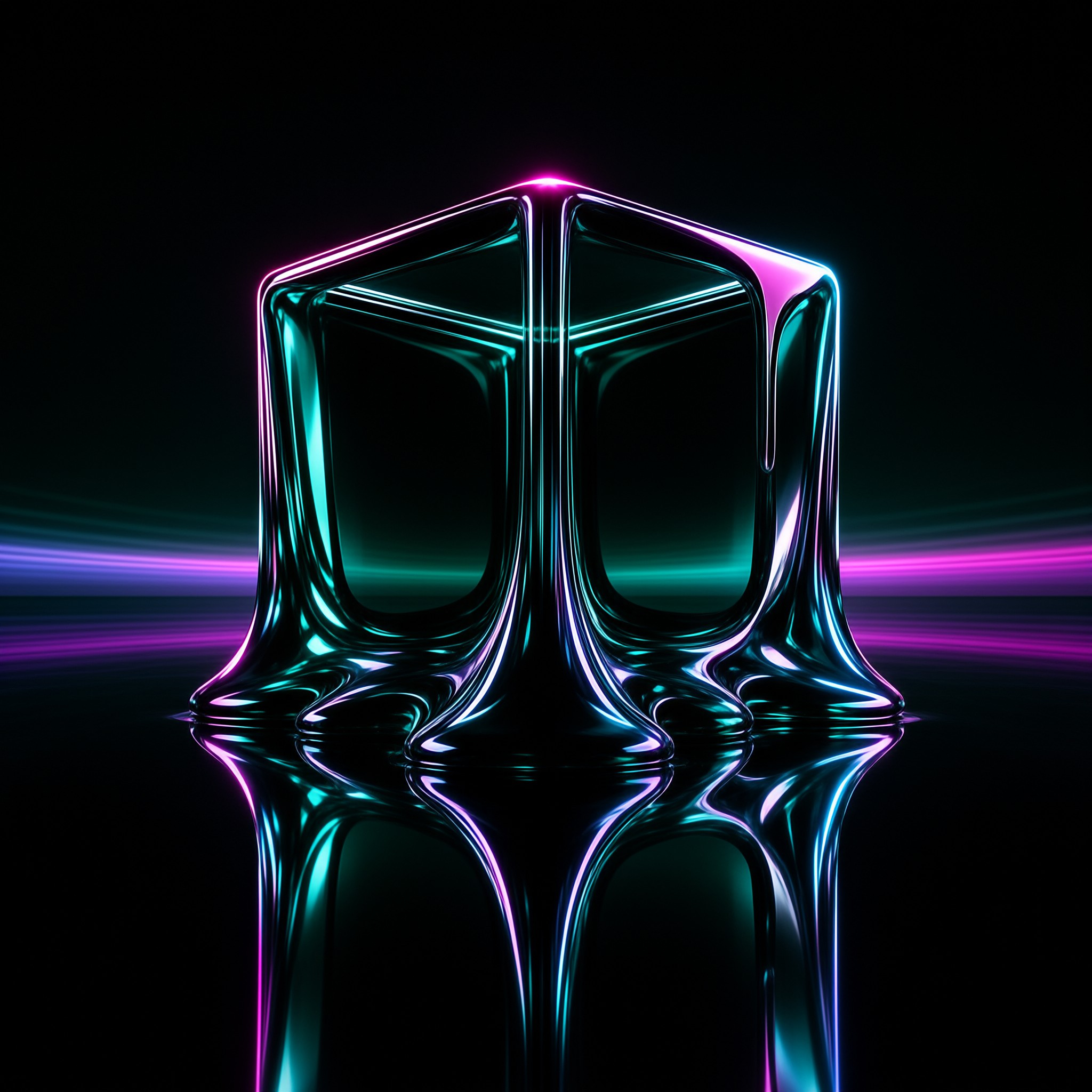 Futuristic Metal Sculpture
