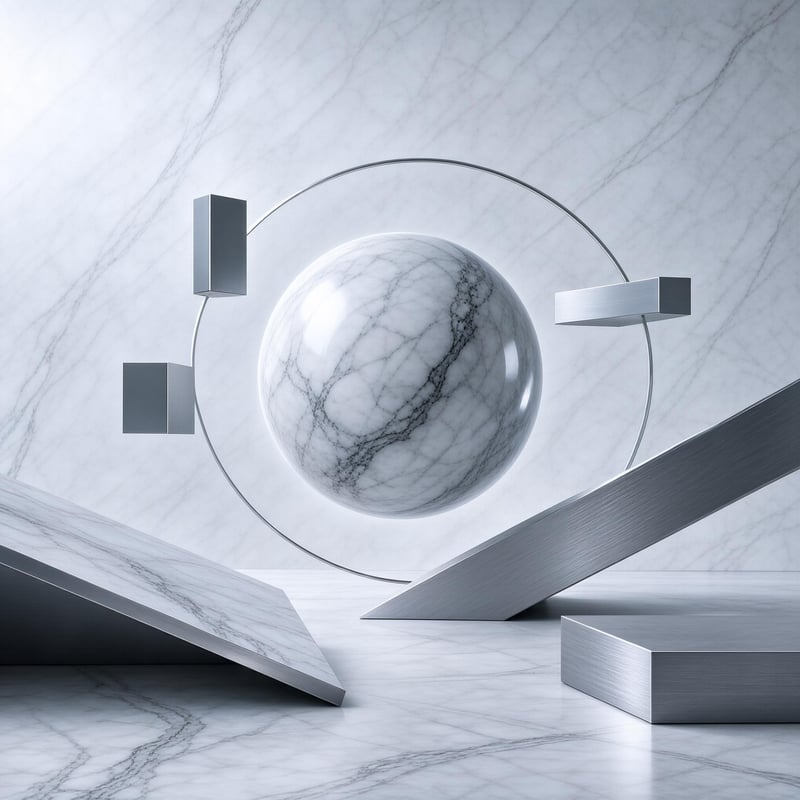Marble Sphere Composition