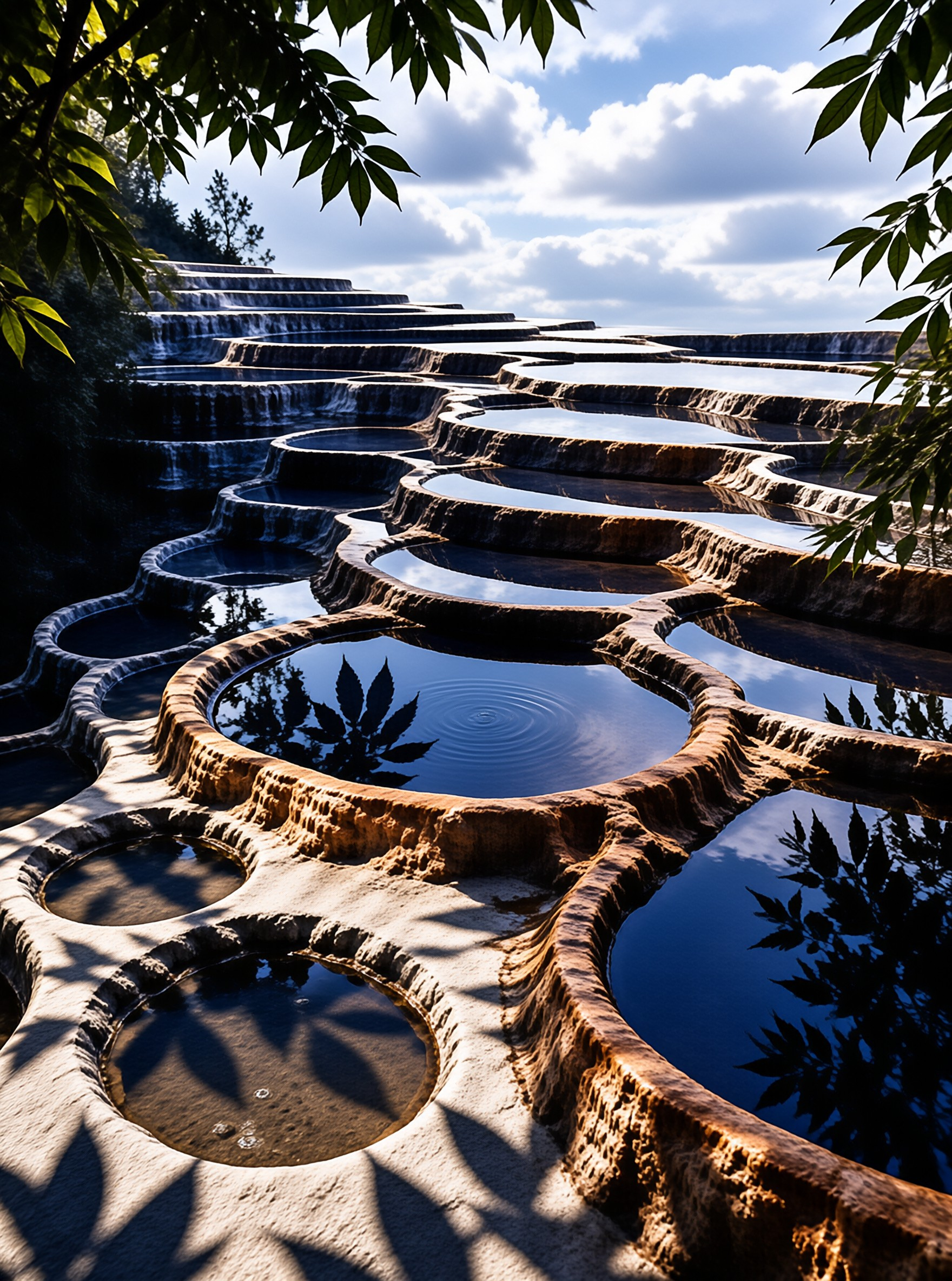 Layered Natural Pools