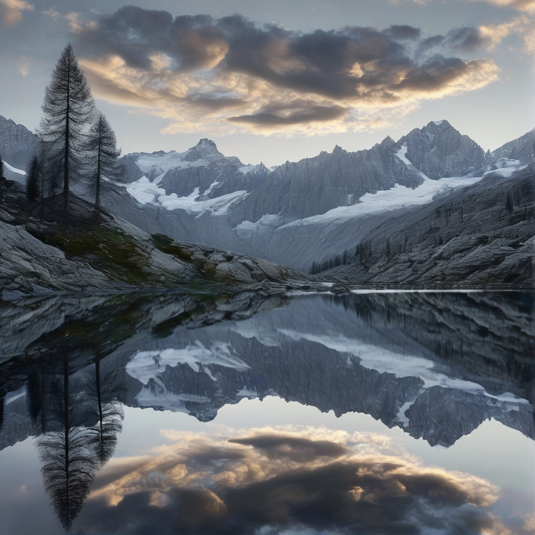 Mountain Lake Reflection