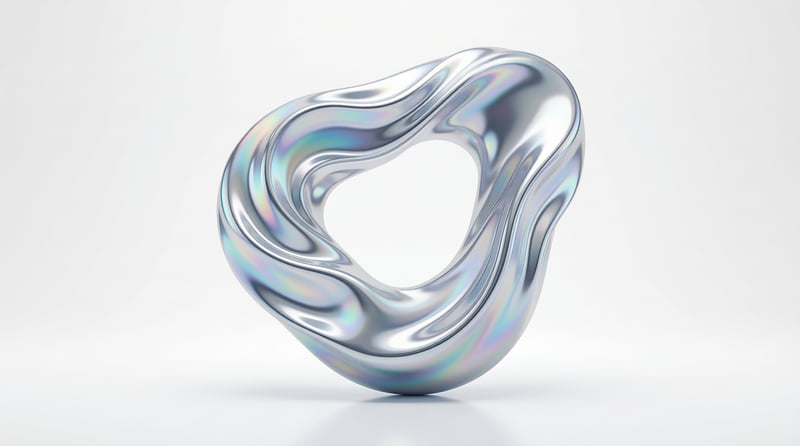 Iridescent Torus Sculpture