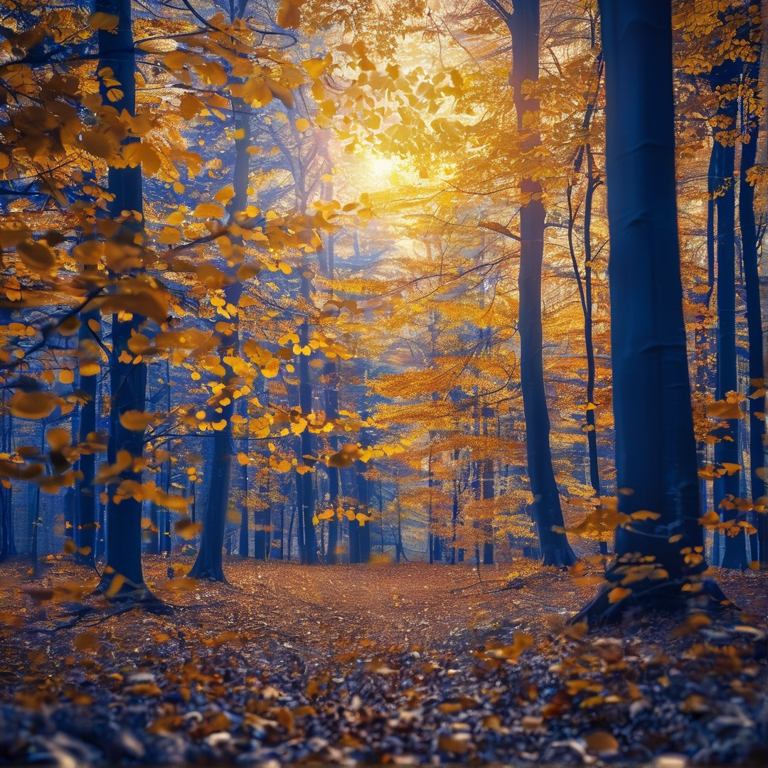 Autumn Forest Sunlight