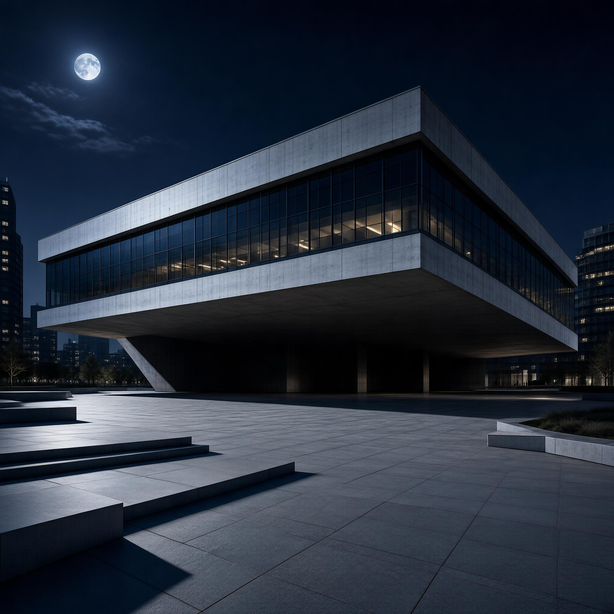Modern Architecture at Night