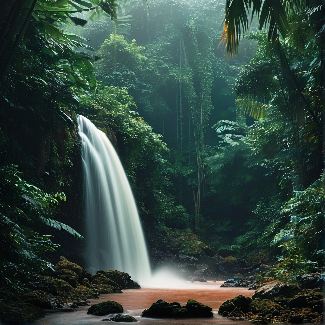 Hidden Jungle Waterfall