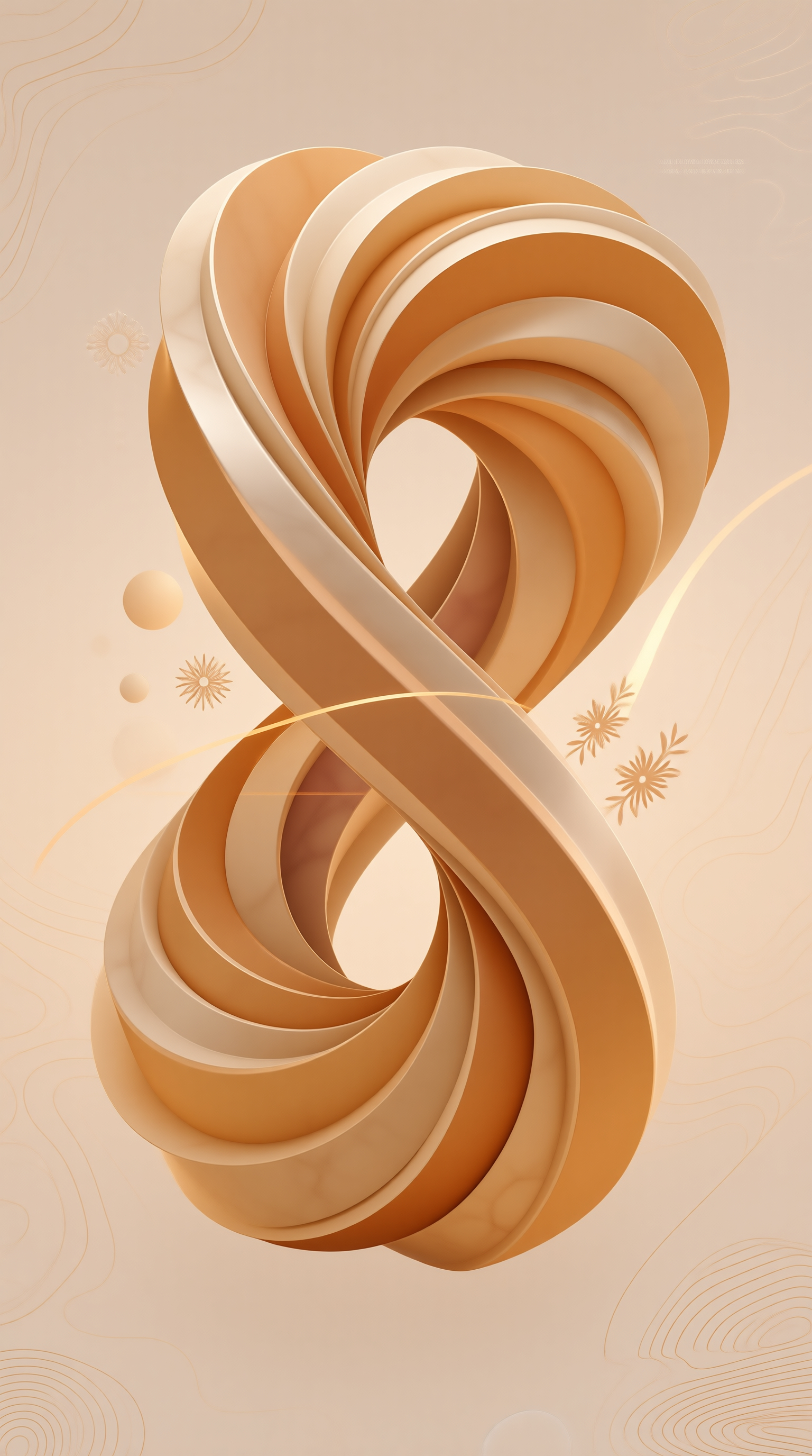 Abstract Infinity Sculpture