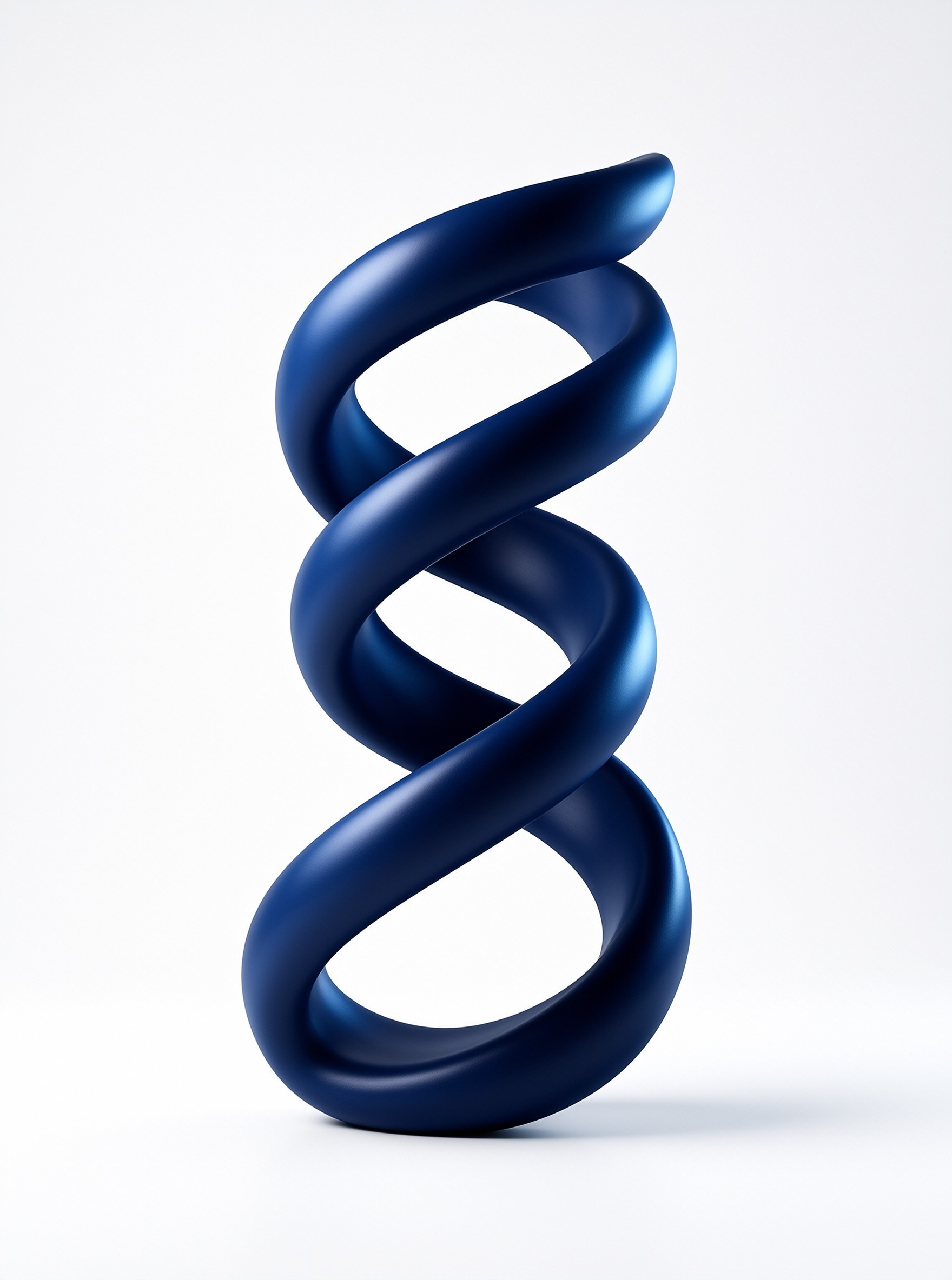 Abstract Blue Spiral Object