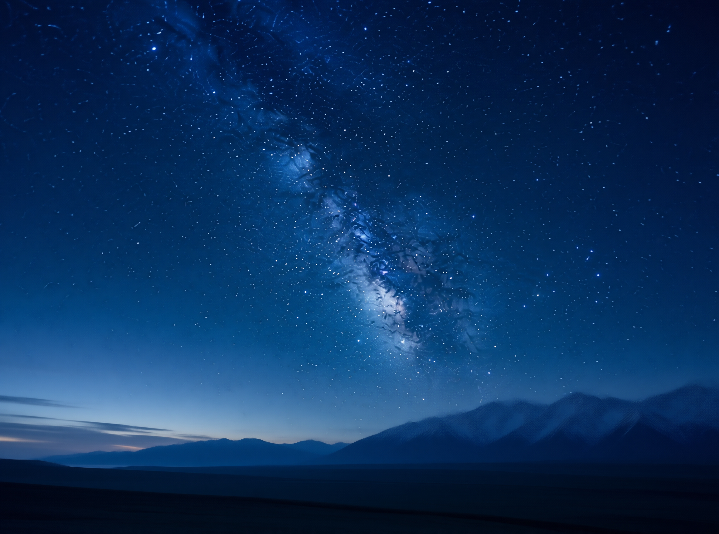 Milky Way over Mountains
