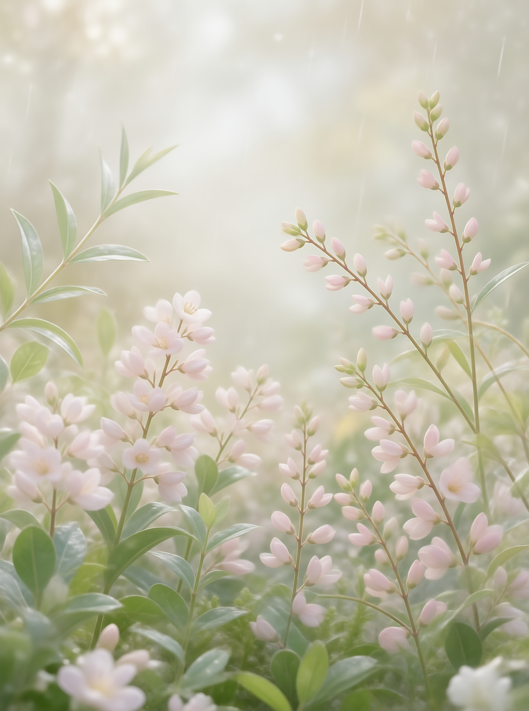 Misty Pink Flowers