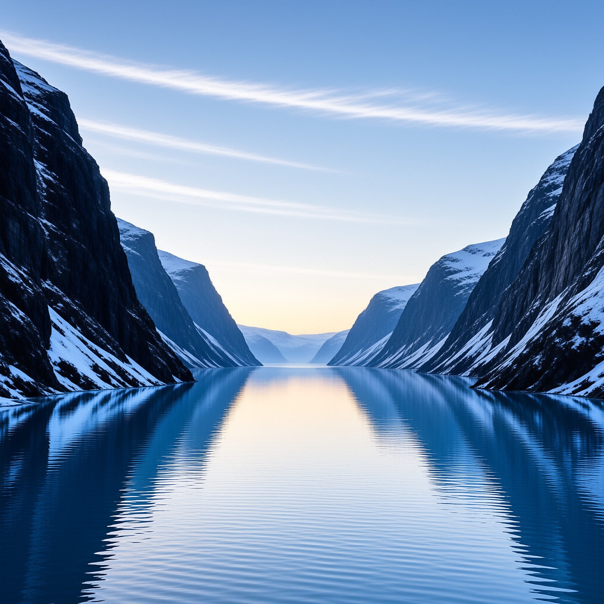 Arctic Fjord Sunrise