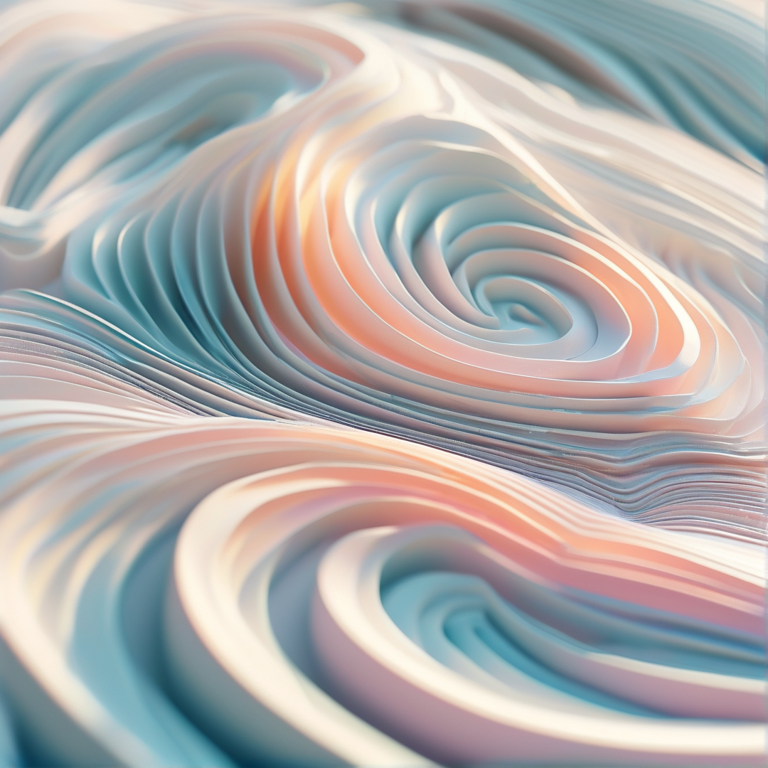Soft Pastel Swirling Waves