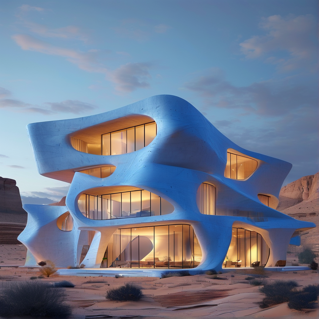 Futuristic Desert House