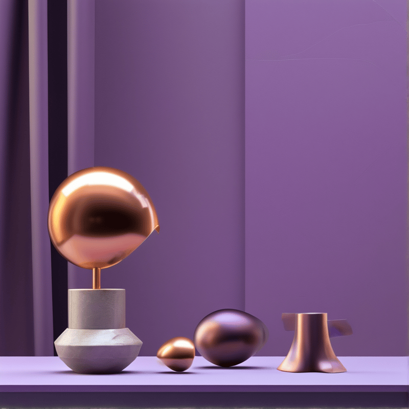 Abstract Metallic Composition