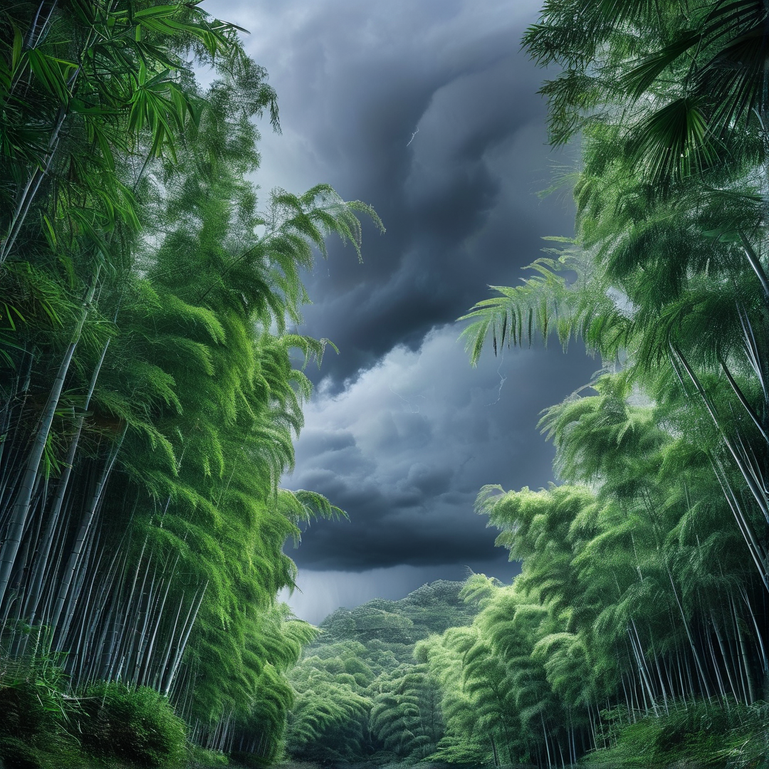 Stormy Bamboo Forest