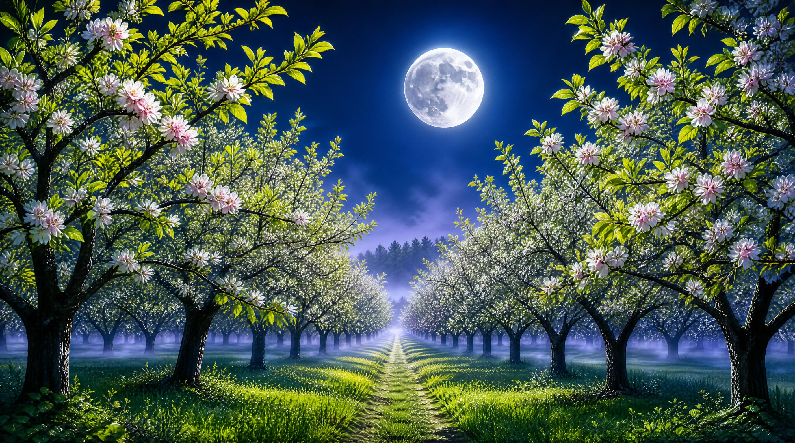 Moonlit Orchard