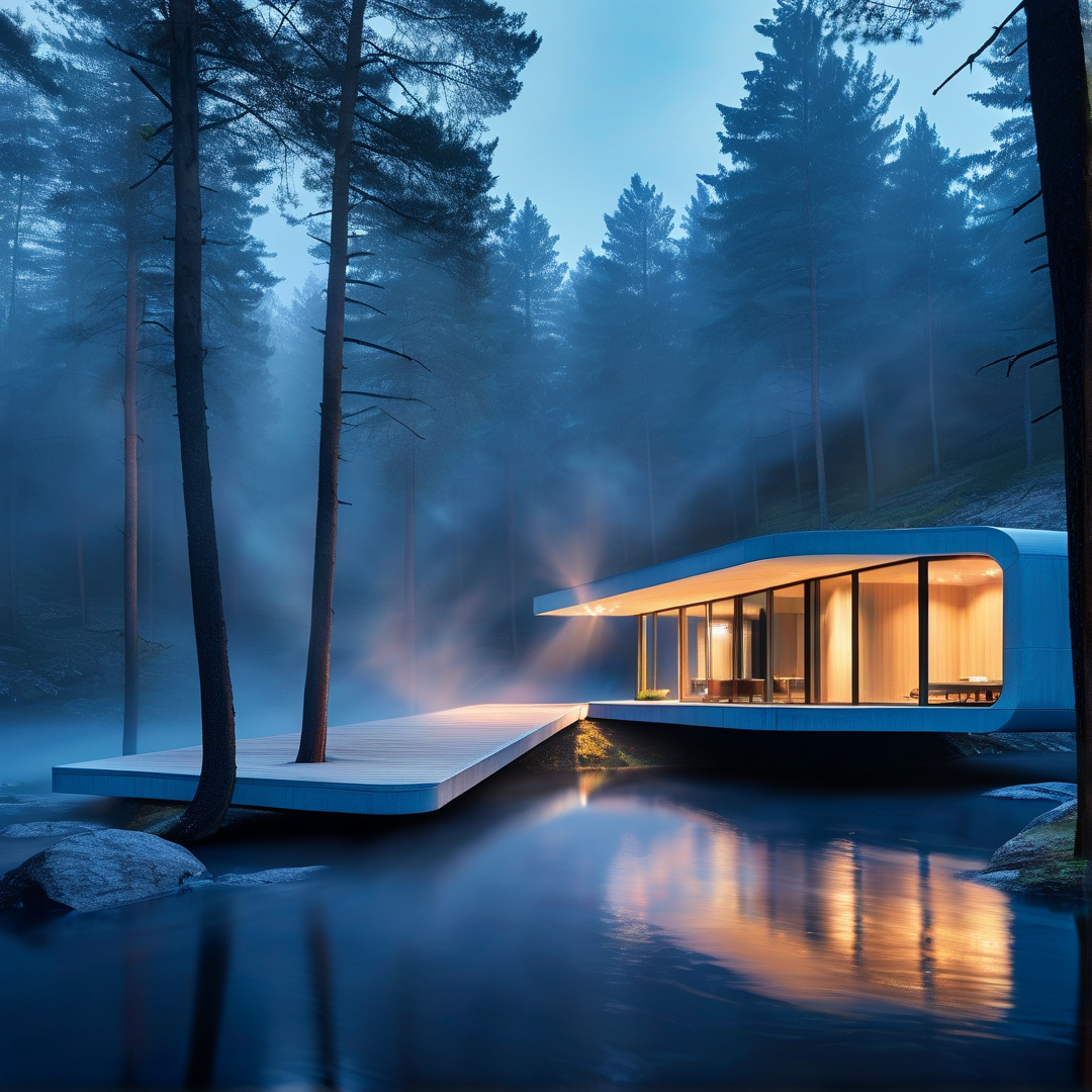 Futuristic Forest Cabin
