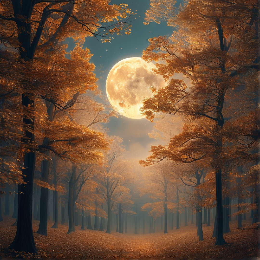 Mystical Autumn Moonlight
