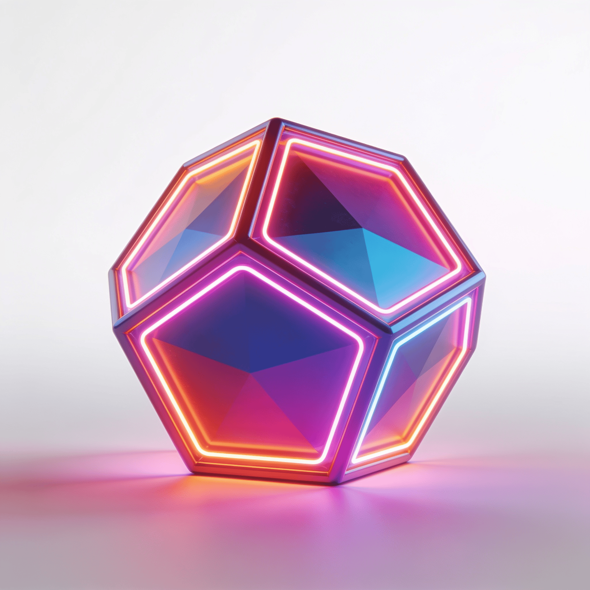 Neon Dodecahedron