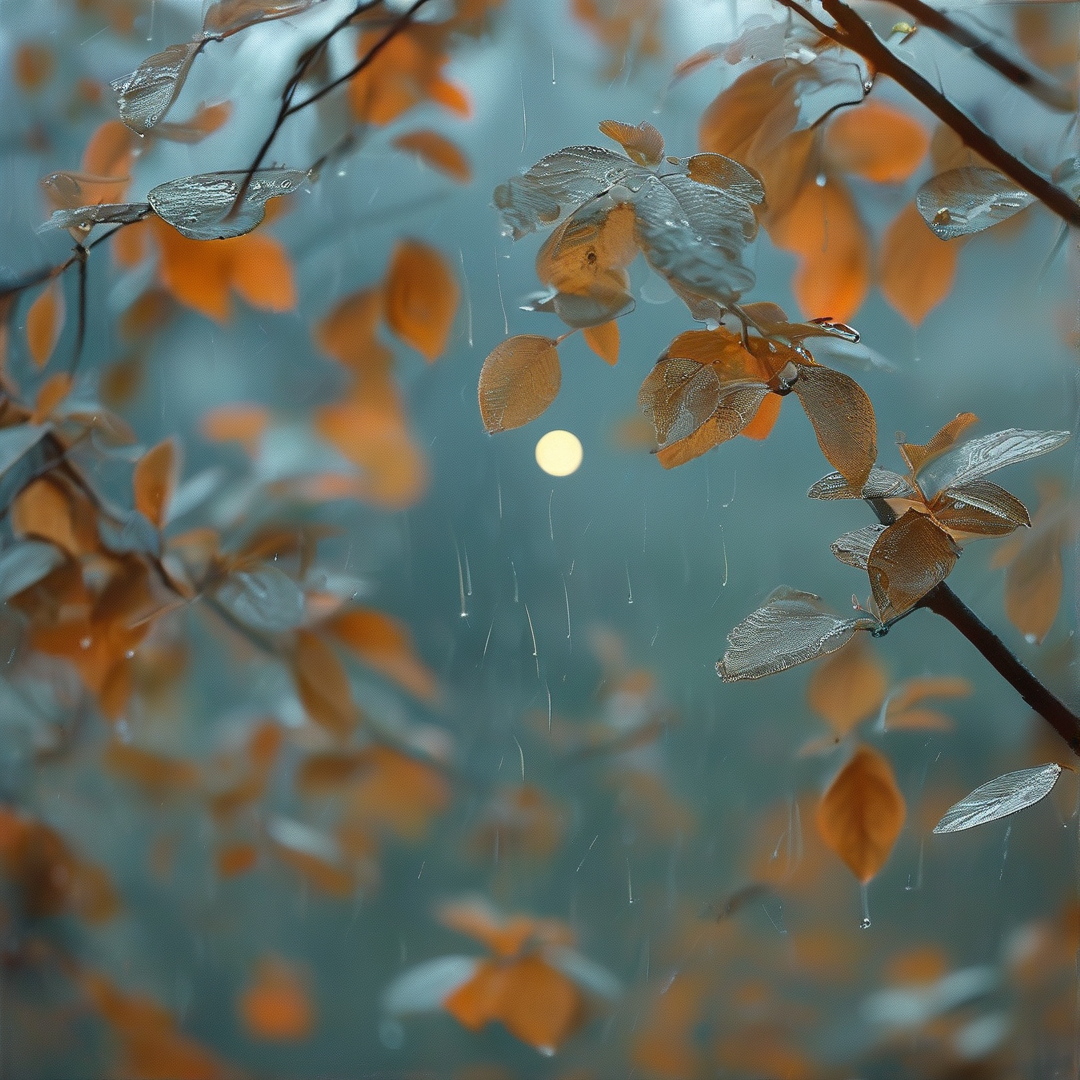 Rainy Autumn Leaves