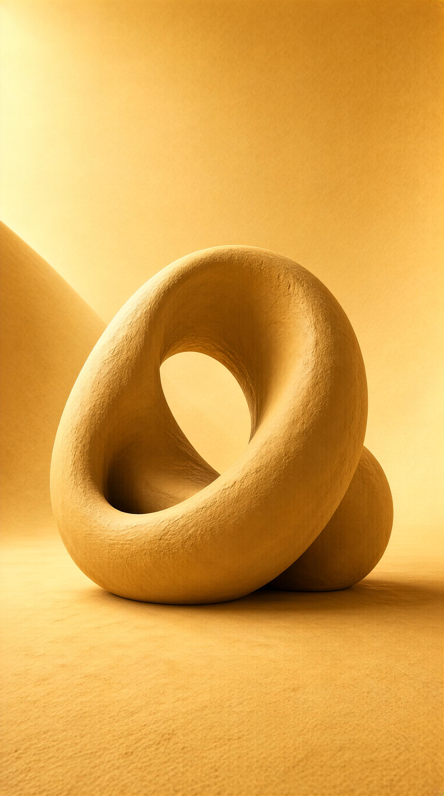 Golden Torus Sculpture