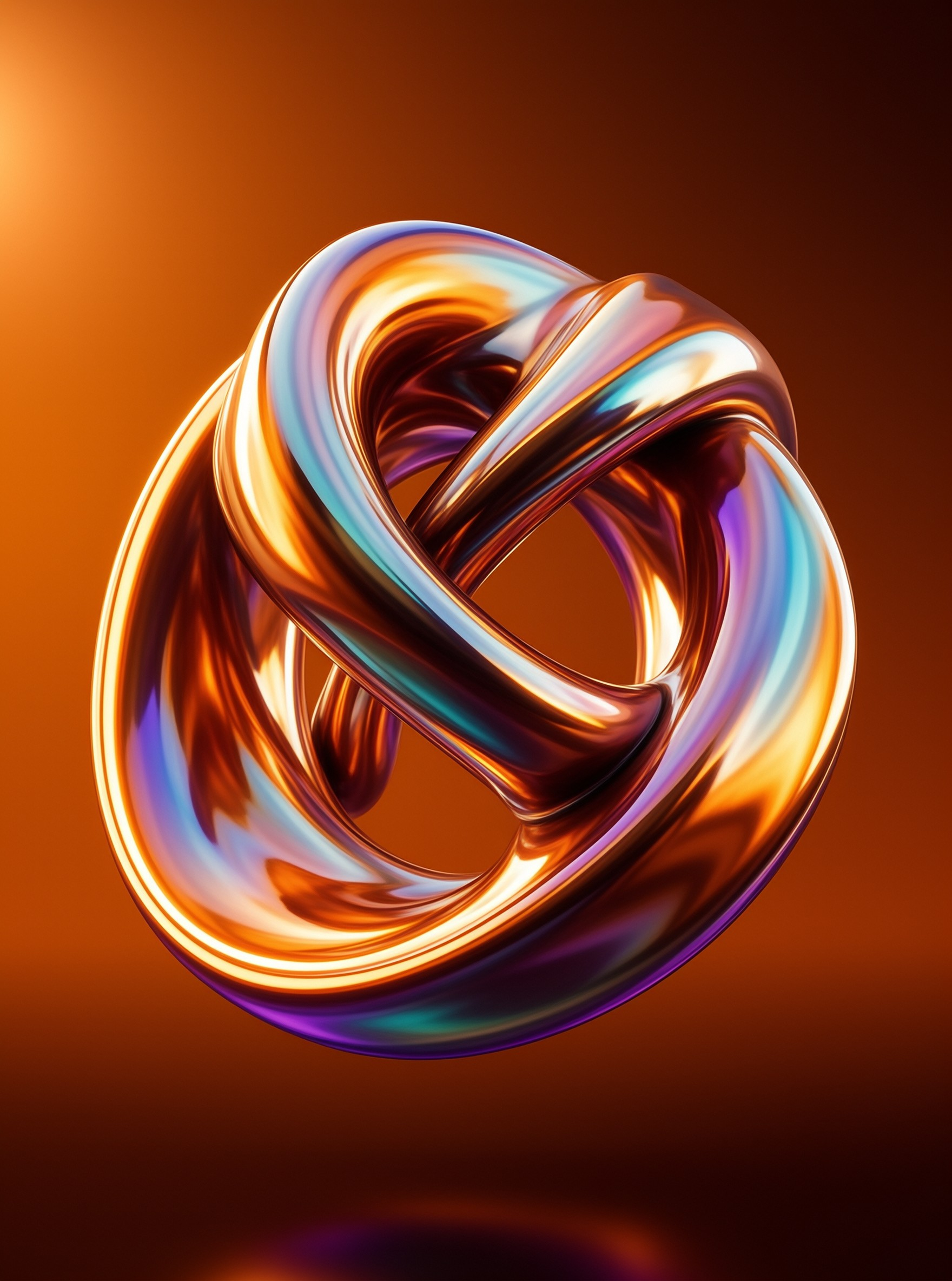 Iridescent Torus Knot