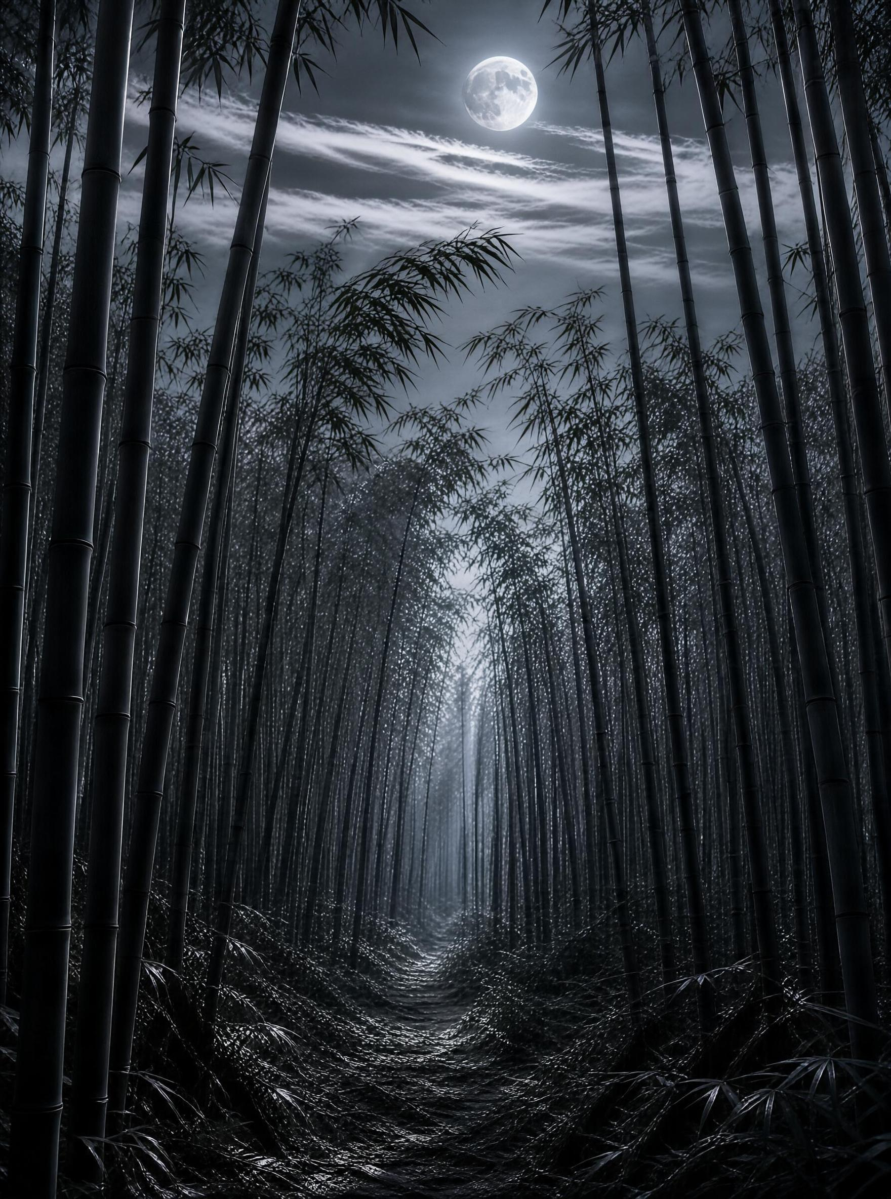 Night Bamboo Forest