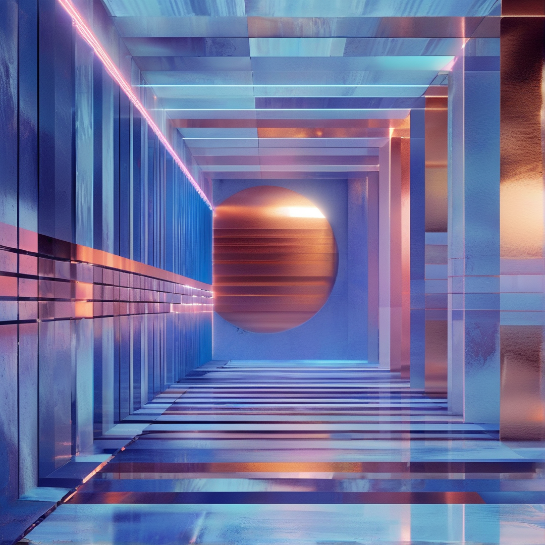 Neon Futuristic Corridor