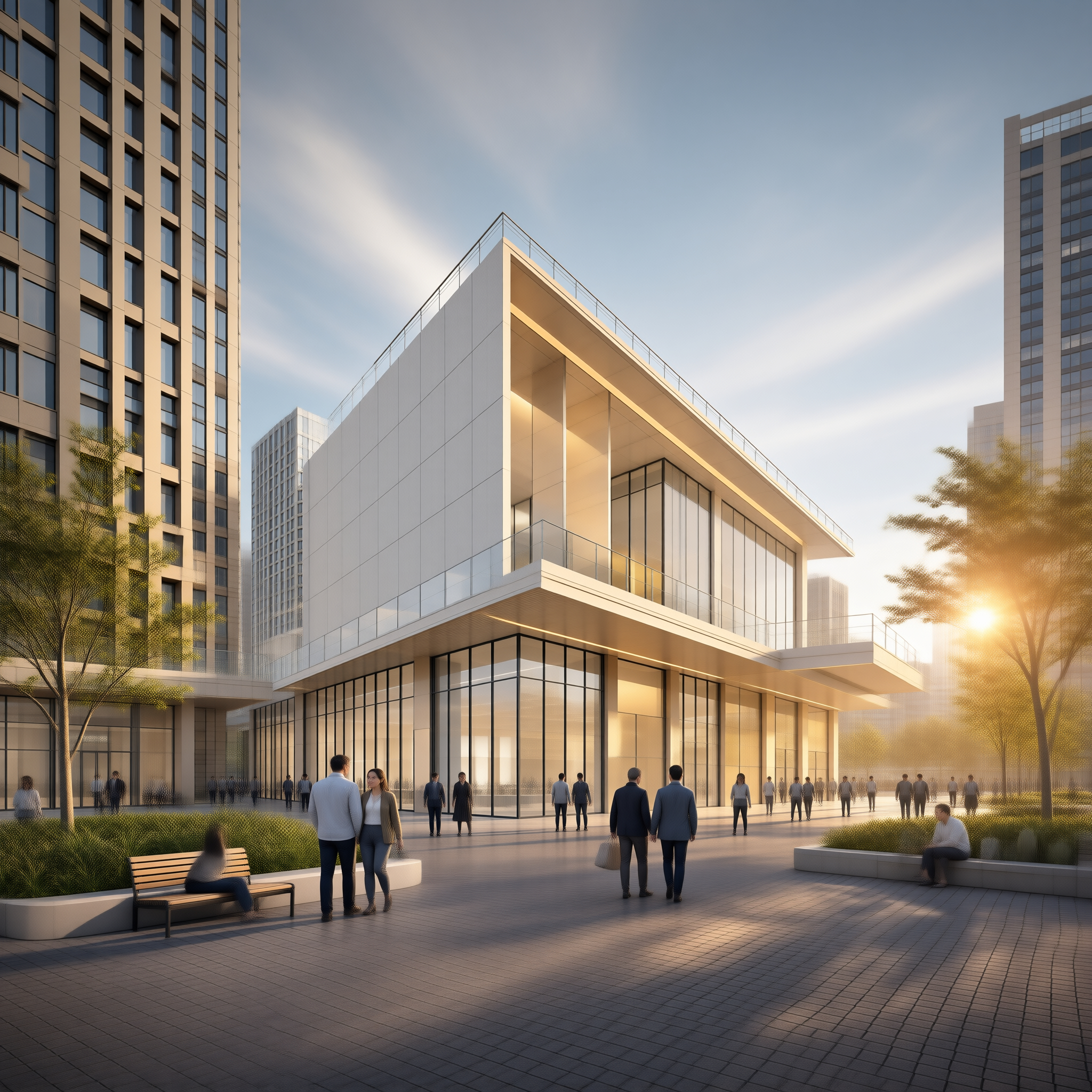 Modern Architecture Plaza
