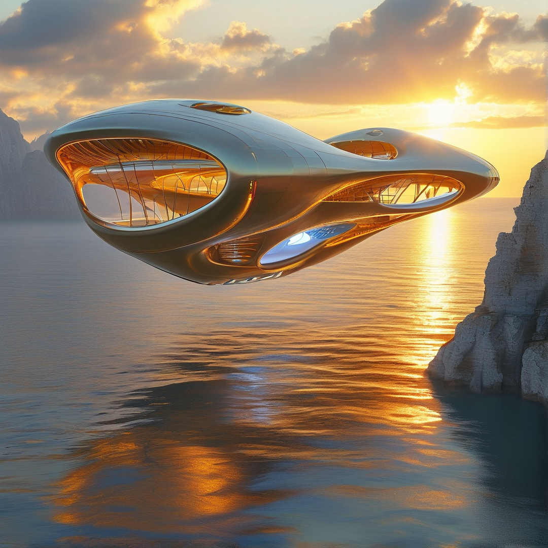 Futuristic Flying Vehicle