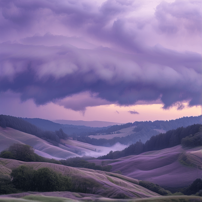 Purple Valley Sunset