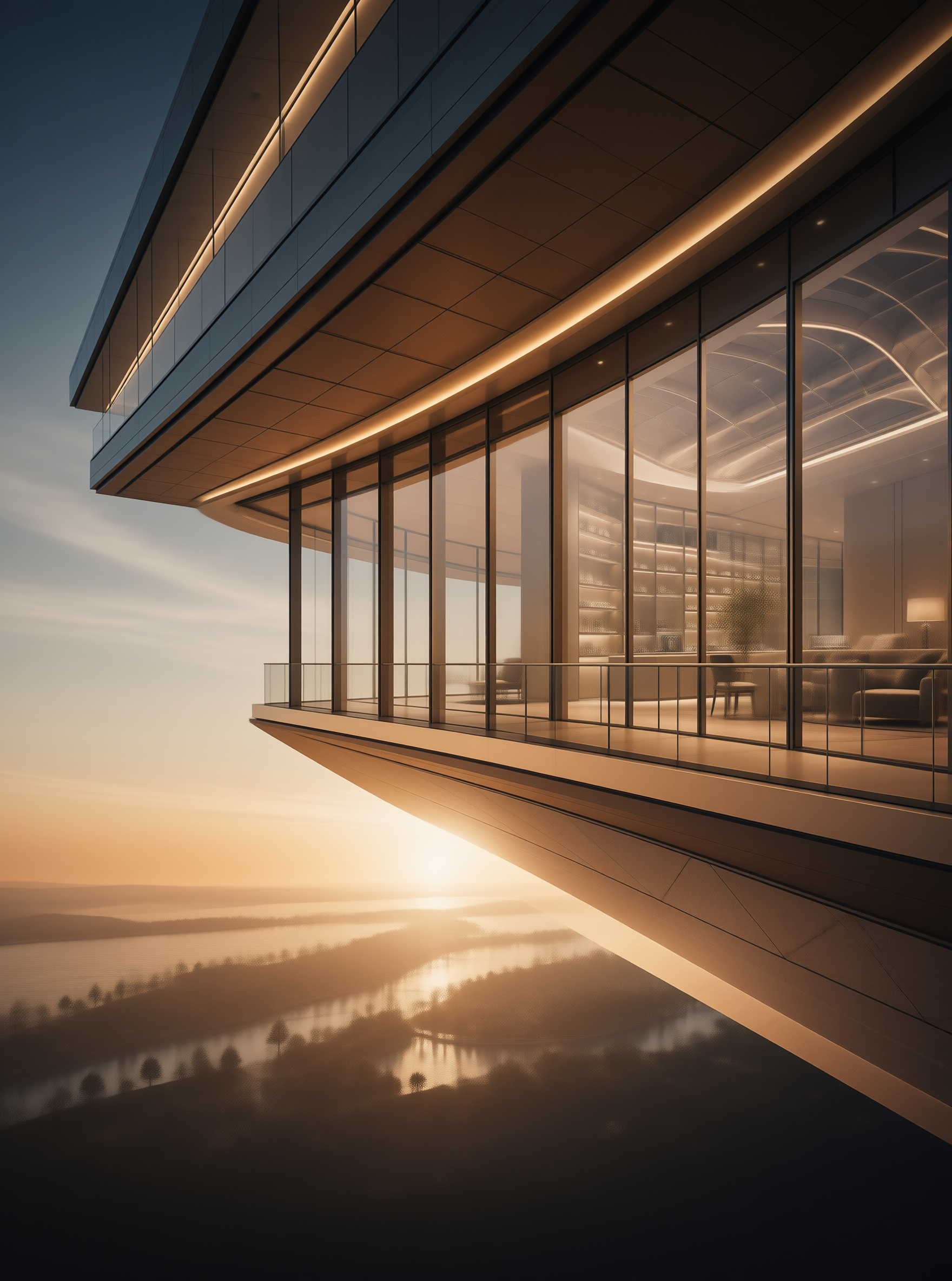 Luxury Modern Cantilevered Villa