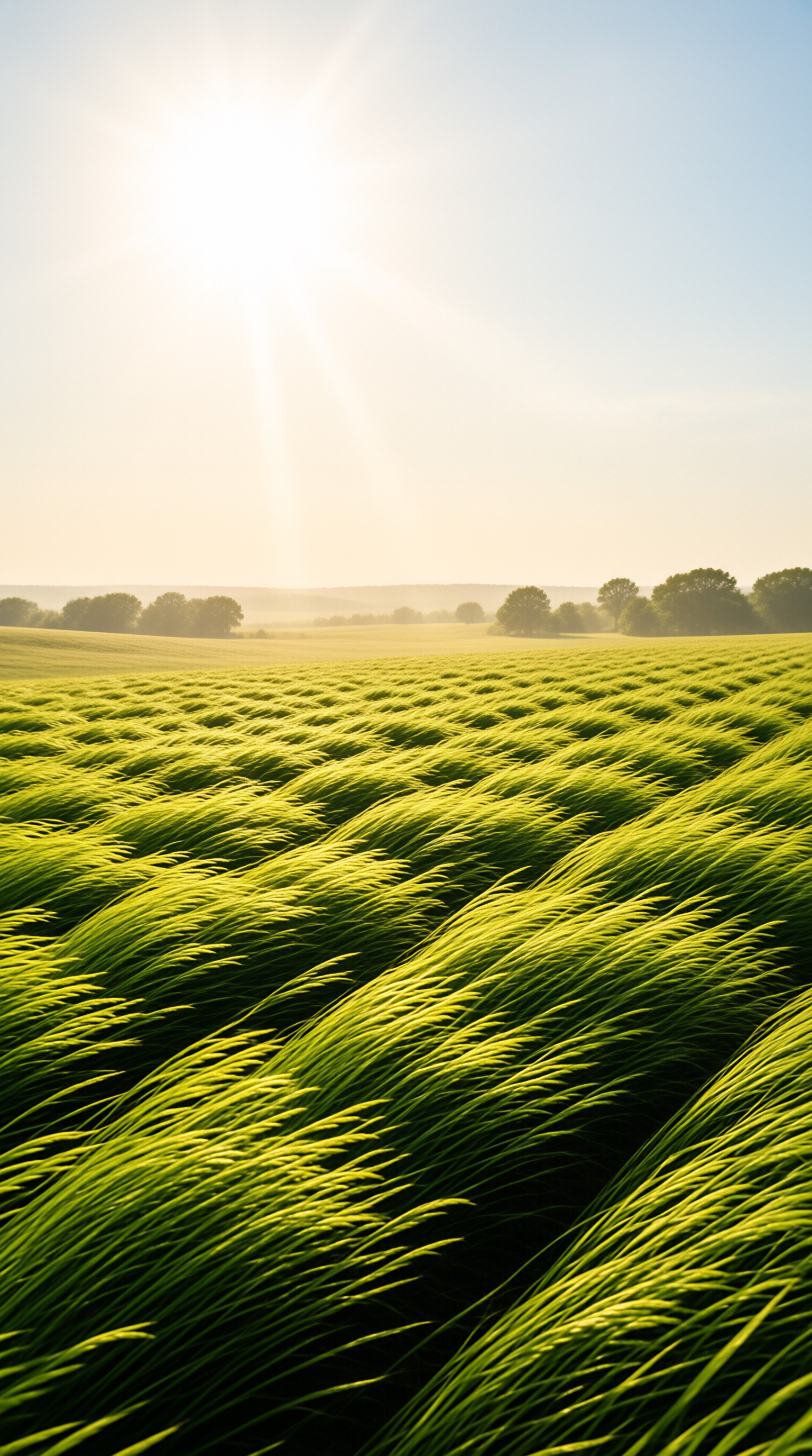 Sunlit Green Field